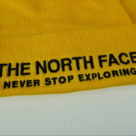 North Face Hat Wide Cuff TNF Embroidered Cap NWT - Picture 2 of 6